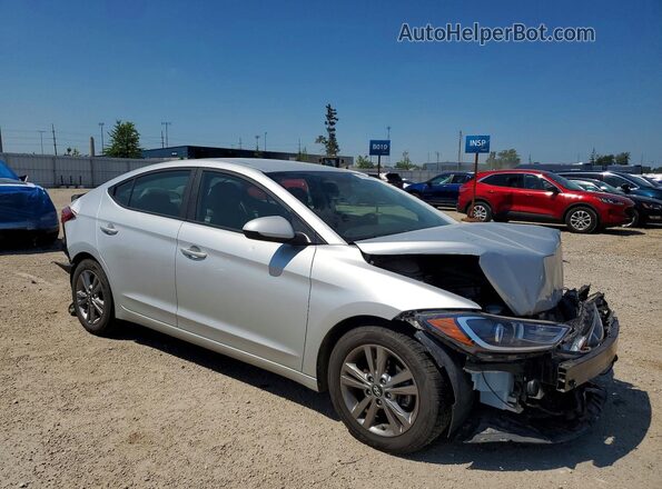 KMHD84LF6JU519271 2018 HYUNDAI ELANTRA Silver წინა მარჯვენა