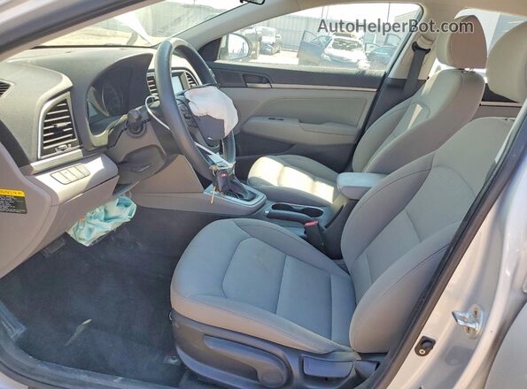 KMHD84LF6JU519271 2018 HYUNDAI ELANTRA Silver წინა სალონის ხედი