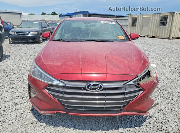 KMHD84LF6KU744422 2019 HYUNDAI ELANTRA Red წინა ხედი