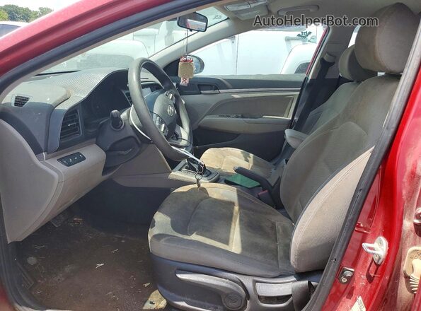 KMHD84LF6KU744422 2019 HYUNDAI ELANTRA Red წინა სალონის ხედი