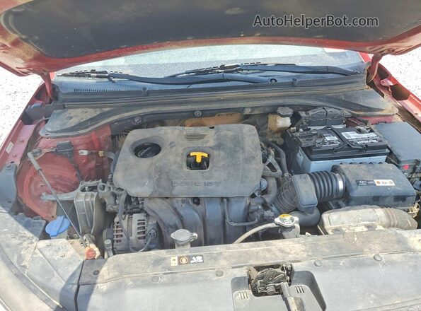 KMHD84LF6KU744422 2019 HYUNDAI ELANTRA Red უკანა სალონის ხედი