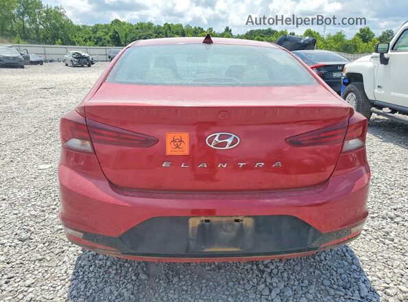 KMHD84LF6KU744422 2019 HYUNDAI ELANTRA Red უკანა ხედი