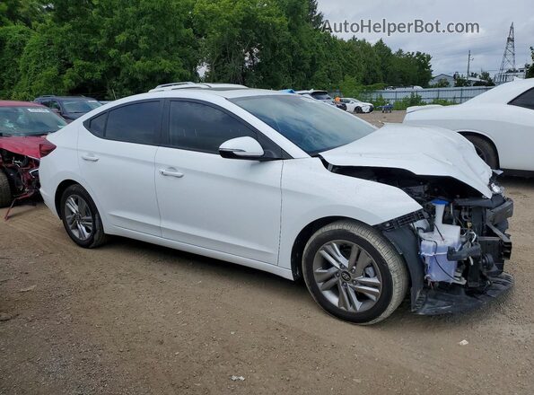KMHD84LF6KU747739 2019 HYUNDAI ELANTRA White Przód prawy