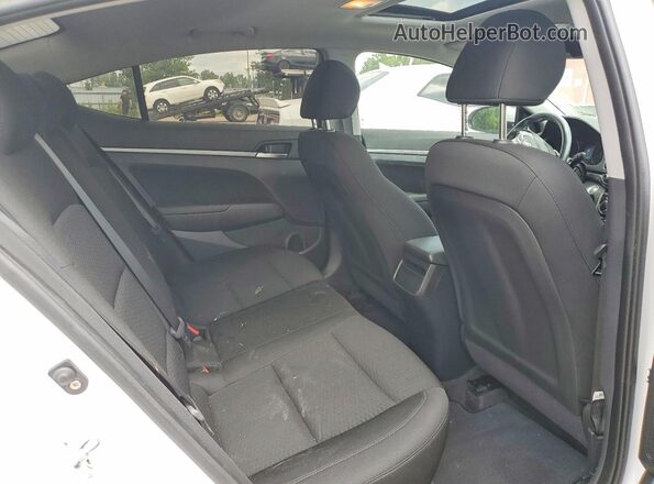 KMHD84LF6KU747739 2019 HYUNDAI ELANTRA White Widok tylnych siedzeń