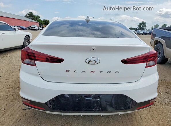 KMHD84LF6KU747739 2019 HYUNDAI ELANTRA White Widok z tyłu