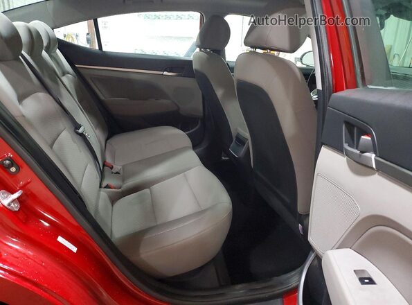 KMHD84LF6KU849235 2019 HYUNDAI ELANTRA Красный Вид задних сидений