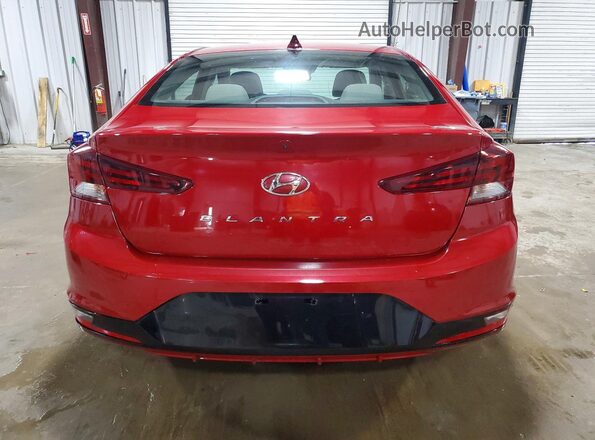 KMHD84LF6KU849235 2019 HYUNDAI ELANTRA Красный Вид сзади