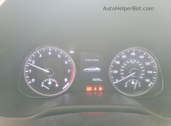 KMHD84LF6KU849235 2019 HYUNDAI ELANTRA Красный Вид щитка приборов