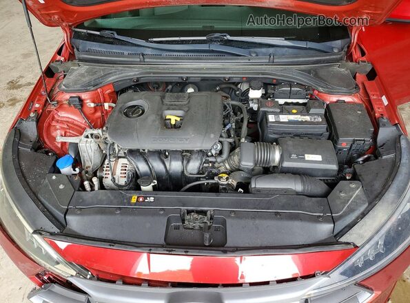 KMHD84LF6KU849235 2019 HYUNDAI ELANTRA Красный Вид задней части салона
