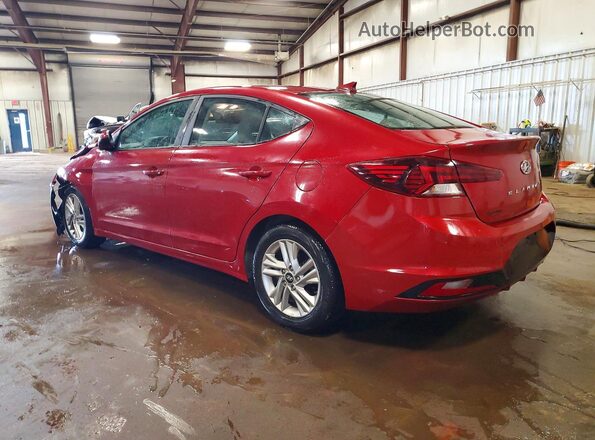 KMHD84LF6KU857318 2019 HYUNDAI ELANTRA Red უკანა მარცხენა