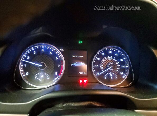 KMHD84LF6KU857318 2019 HYUNDAI ELANTRA Red ხელსაწყოთა პანელის ხედი