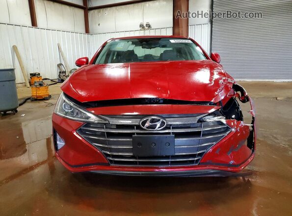 KMHD84LF6KU857318 2019 HYUNDAI ELANTRA Red წინა ხედი