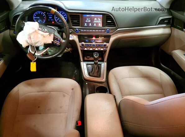 KMHD84LF6KU857318 2019 HYUNDAI ELANTRA Red წინა პანელის ხედი