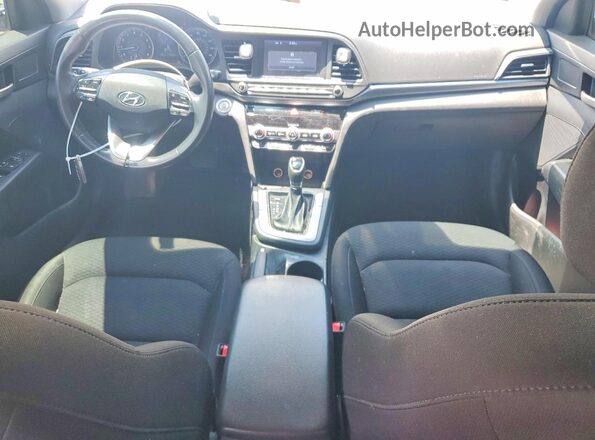 KMHD84LF6KU875074 2019 HYUNDAI ELANTRA Silver Вид панелі приладів