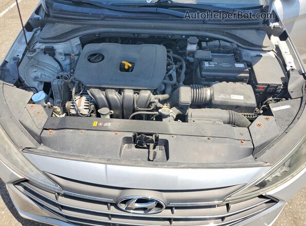 KMHD84LF6KU875074 2019 HYUNDAI ELANTRA Silver Вид задньої частини салону