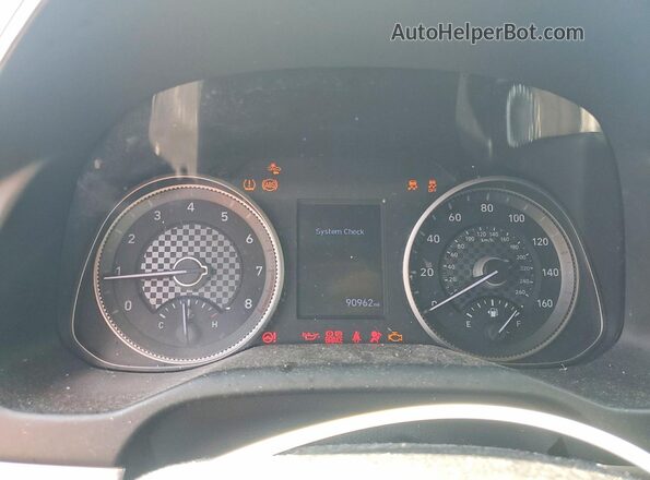 KMHD84LF6KU875074 2019 HYUNDAI ELANTRA Silver Вид щитка приладів