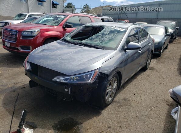 KMHD84LF6KU888455 2019 HYUNDAI ELANTRA Серебряный Задняя левая четверть