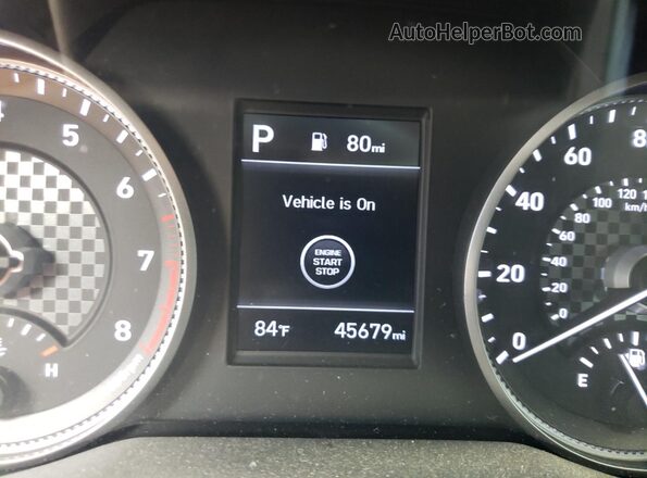 KMHD84LF6KU888455 2019 HYUNDAI ELANTRA Серебряный Вид панели приборов
