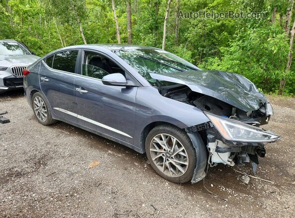 KMHD84LF6LU001731 2020 HYUNDAI ELANTRA Серый Передняя правая четверть