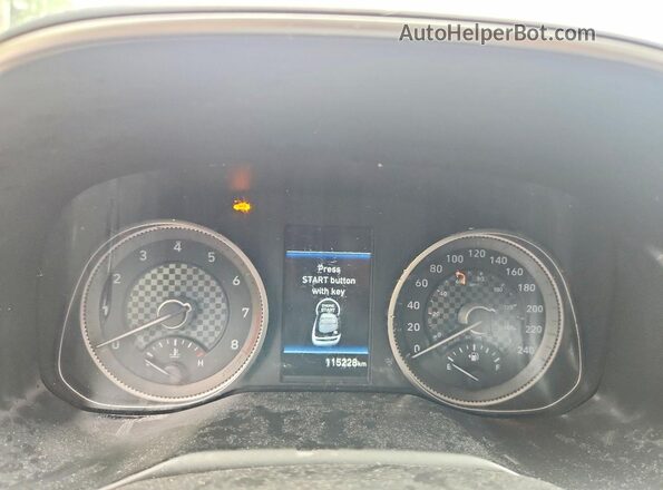 KMHD84LF6LU001731 2020 HYUNDAI ELANTRA Серый Вид щитка приборов