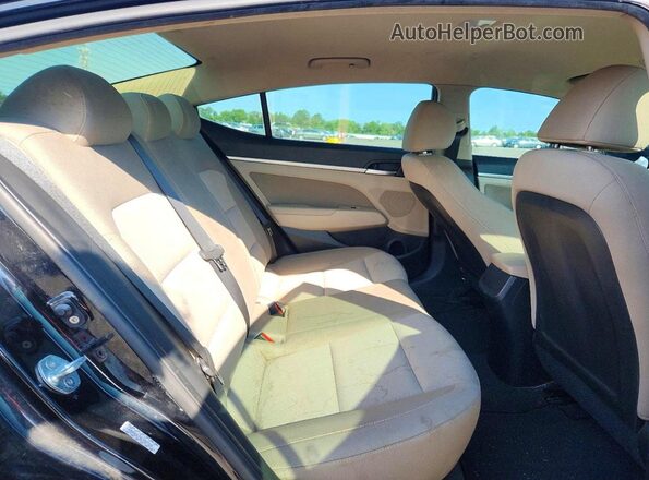 KMHD84LF6LU927725 2020 HYUNDAI ELANTRA Black Widok tylnych siedzeń