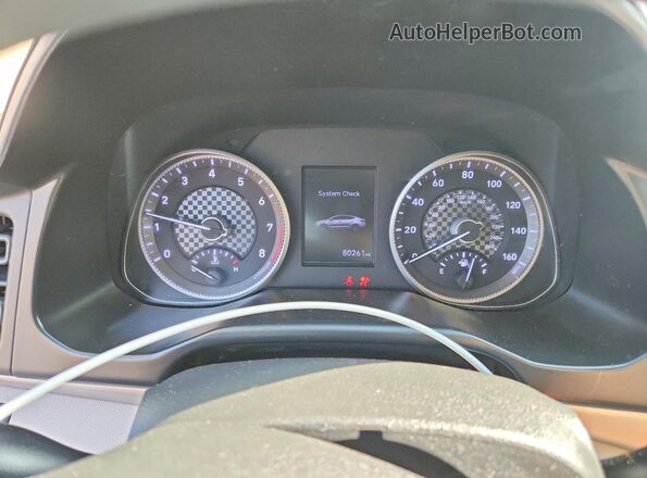 KMHD84LF6LU927725 2020 HYUNDAI ELANTRA Black Widok zestawu wskaźników