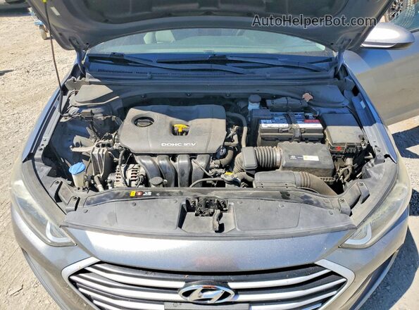 KMHD84LF7HU063002 2017 HYUNDAI ELANTRA Gray Սալոնի հետևի տեսք