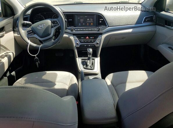 KMHD84LF7HU063002 2017 HYUNDAI ELANTRA Gray Առջևի վահանակի տեսք