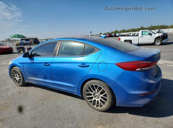 KMHD84LF7HU141875 2017 HYUNDAI ELANTRA Синий Задняя левая четверть
