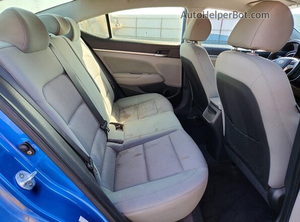 KMHD84LF7HU141875 2017 HYUNDAI ELANTRA Синий Вид задних сидений