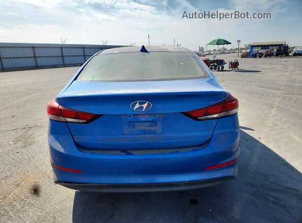 KMHD84LF7HU141875 2017 HYUNDAI ELANTRA Синий Вид сзади