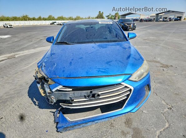 KMHD84LF7HU141875 2017 HYUNDAI ELANTRA Синий Вид спереди