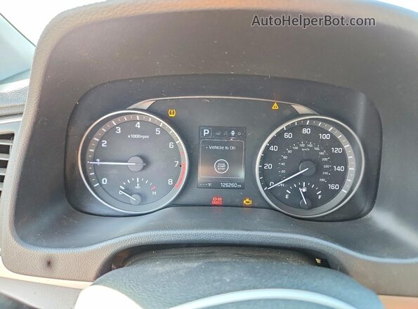 KMHD84LF7HU141875 2017 HYUNDAI ELANTRA Синий Вид щитка приборов