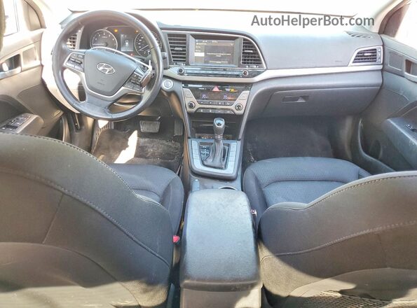 KMHD84LF7HU193376 2017 HYUNDAI ELANTRA Silver Vista del salpicadero