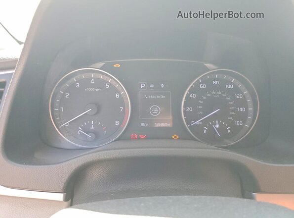 KMHD84LF7HU238431 2017 HYUNDAI ELANTRA Beige Widok zestawu wskaźników