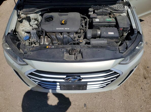 KMHD84LF7HU238431 2017 HYUNDAI ELANTRA Beige Widok wnętrza z tyłu