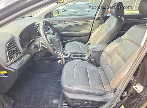 KMHD84LF7HU279111 2017 HYUNDAI ELANTRA Blue წინა სალონის ხედი