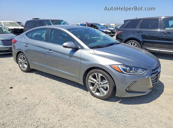 KMHD84LF7HU328839 2017 HYUNDAI ELANTRA Gray წინა მარჯვენა