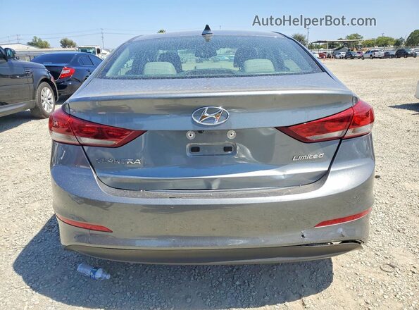KMHD84LF7HU328839 2017 HYUNDAI ELANTRA Gray უკანა ხედი