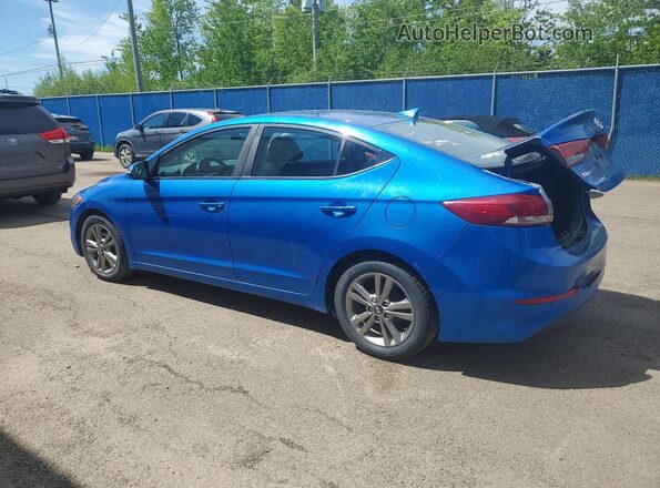 KMHD84LF7HU329229 2017 HYUNDAI ELANTRA Синий Задняя левая четверть