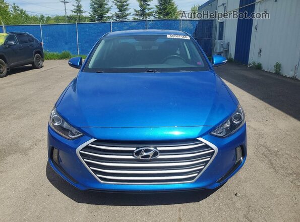 KMHD84LF7HU329229 2017 HYUNDAI ELANTRA Синий Вид спереди