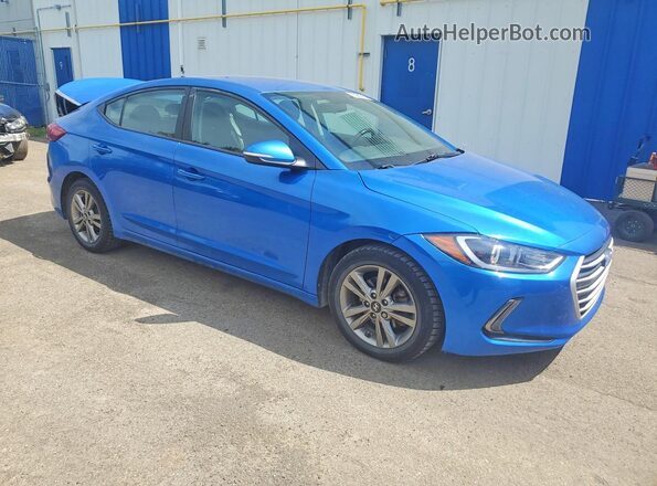 KMHD84LF7HU329229 2017 HYUNDAI ELANTRA Синий Передняя правая четверть