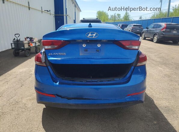 KMHD84LF7HU329229 2017 HYUNDAI ELANTRA Синий Вид сзади