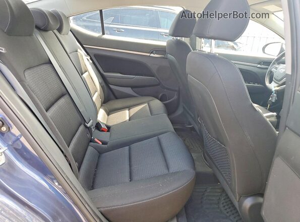 KMHD84LF7JU478584 2018 HYUNDAI ELANTRA Blue Widok tylnych siedzeń