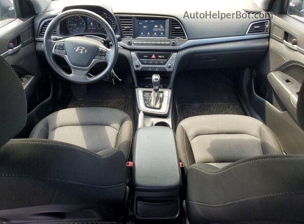 KMHD84LF7JU478584 2018 HYUNDAI ELANTRA Blue Widok deski rozdzielczej
