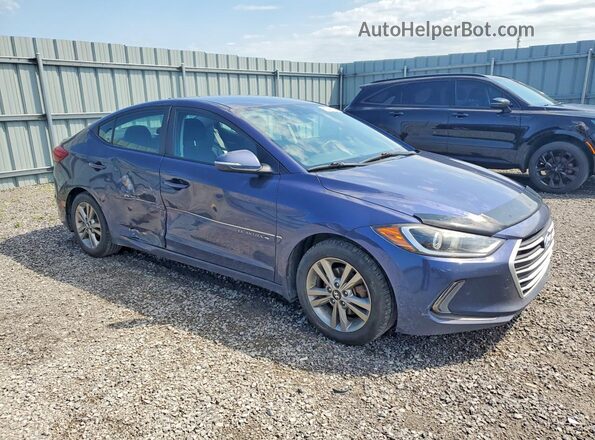 KMHD84LF7JU478584 2018 HYUNDAI ELANTRA Blue Przód prawy