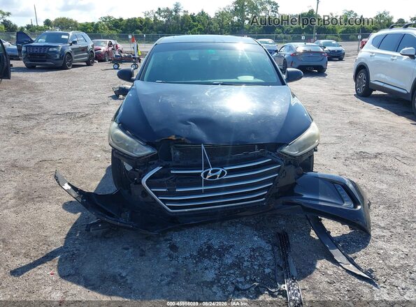 KMHD84LF7JU523359 2018 HYUNDAI ELANTRA Black Вид щитка приладів