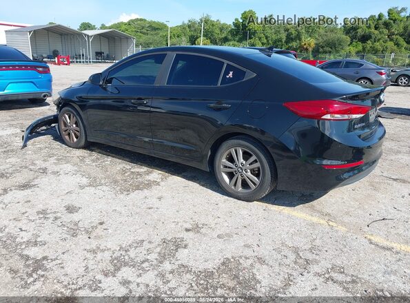 KMHD84LF7JU523359 2018 HYUNDAI ELANTRA Black Задня ліва чверть