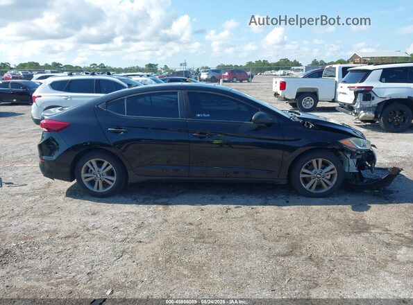 KMHD84LF7JU523359 2018 HYUNDAI ELANTRA Black Вид задньої частини салону