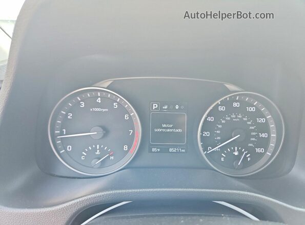 KMHD84LF7JU534118 2018 HYUNDAI ELANTRA Серебряный Вид щитка приборов